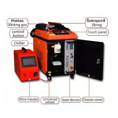 1000w 1500w 2000w 3000w Saldador de metal portátil con láser limpiador cortador 3 en 1