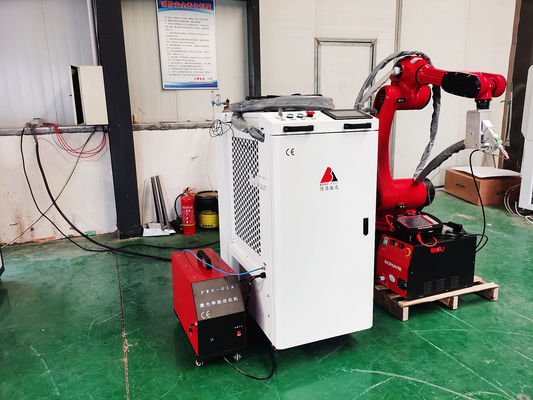 Máquinas de soldadura por láser de fibra del brazo del robot