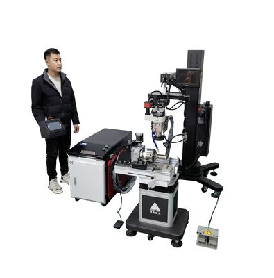 Máquina de soldadura láser para reparación de moldes metálicos con brazo de grúa 1000w-3000w